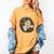 Tired Moms Book Club Dark Floral Coffee Skeleton Women's Comfort Colors T-Shirt Mustard