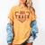 Track Senior Night Track Senior 2025 Graduation 36 Women's Comfort Colors T-Shirt Mustard