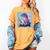 Trex Reading Book Dinosaur Women's Comfort Colors T-Shirt Mustard