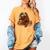 Turkey Reading Books Fall Season Thanksgiving Teacher Book Women's Comfort Colors T-Shirt Mustard