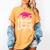 Two Degrees Hotter Graduation 2025 Diploma College Masters Women's Comfort Colors T-Shirt Mustard
