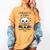 Unearth a Story Cute Kitten Summer Reading 2026 Cat Book Women's Comfort Colors T-Shirt Mustard