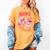 Valentines Book Lover Romance Books Are My Love Language Women's Comfort Colors T-Shirt Mustard