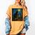 Van Gogh Starry Night Art Cat And Book Lovers Women's Comfort Colors T-Shirt Mustard