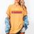 Video Cassette Tape VHS 80s 90s Nostalgia Costume Women's Comfort Colors T-Shirt Mustard