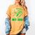 I Wear Kelly Green In My Memory Of My Dad Bile Duct Cancer Women's Comfort Colors T-Shirt Mustard