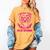 I Wear Pink In Memory Of Great Grandma Breast Cancer Graphic Women's Comfort Colors T-Shirt Mustard