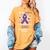 I Wear Purple In Memory Of Dad Pancreatic Cancer Awareness Women's Comfort Colors T-Shirt Mustard