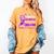 I Wear Purple In Memory Of My Mom Alzheimers Awareness Women's Comfort Colors T-Shirt Mustard I Wear Purple In Memory Of My Mom Alzheimers Awareness Women's Comfort Colors T-Shirt Mustard
