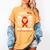 I Wear Red In Memory Of My Husband Heart Disease Awareness Women's Comfort Colors T-Shirt Mustard