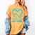 I Wear Teal & Purple In Memory Of My Wife Women's Comfort Colors T-Shirt Mustard I Wear Teal & Purple In Memory Of My Wife Women's Comfort Colors T-Shirt Mustard