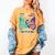 I Wear Teal And Purple In Memory Of My Boyfriend Women's Comfort Colors T-Shirt Mustard I Wear Teal And Purple In Memory Of My Boyfriend Women's Comfort Colors T-Shirt Mustard
