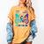 I Wear Teal And Purple In Memory Of My Cousin Women's Comfort Colors T-Shirt Mustard I Wear Teal And Purple In Memory Of My Cousin Women's Comfort Colors T-Shirt Mustard