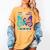I Wear Teal And Purple In Memory Of My Grandson Women's Comfort Colors T-Shirt Mustard I Wear Teal And Purple In Memory Of My Grandson Women's Comfort Colors T-Shirt Mustard