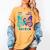 I Wear Teal And Purple In Memory Of My Sister Women's Comfort Colors T-Shirt Mustard I Wear Teal And Purple In Memory Of My Sister Women's Comfort Colors T-Shirt Mustard