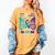 I Wear Teal And Purple In Memory Of My Son Women's Comfort Colors T-Shirt Mustard