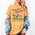 Western Book Love Cowboy Reader Bookish Bookworm Cowgirl Women's Comfort Colors T-Shirt Mustard