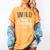 Wild About Reading Book Lover Bookworm Library Day Women's Comfort Colors T-Shirt Mustard
