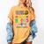 Wild About Reading Books Reader Bookworm Animals Book Lover Women's Comfort Colors T-Shirt Mustard
