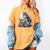 Wolf Reading Book Librarian Library Wolves Women's Comfort Colors T-Shirt Mustard
