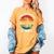 Women's Easily Distracted By Books Women's Comfort Colors T-Shirt Mustard