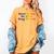 Women's Read Books Be Kind Stay Weird Book Lover Rainbow Women's Comfort Colors T-Shirt Mustard