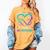 Women's I Wear Teal & Purple In Memory Of My Husband Women's Comfort Colors T-Shirt Mustard Women's I Wear Teal & Purple In Memory Of My Husband Women's Comfort Colors T-Shirt Mustard