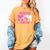 Wrestling Senior Mom Wrestling Senior 2026 Graduation Women's Comfort Colors T-Shirt Mustard
