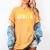 Wrestling Senior Night Wrestling Senior 2025 Graduation 22 Women's Comfort Colors T-Shirt Mustard
