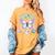 Y2K Butterfly Floppy Disk Art Digital Nostalgia Women's Comfort Colors T-Shirt Mustard
