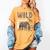 Zoo Animals Wild About Reading Books Reader Lover Librarian Women's Comfort Colors T-Shirt Mustard