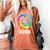 2026 Graduation Class Year Tie Dye Peace Sign Graduate Shirt Women's Comfort Colors T-Shirt Yam