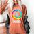 2033 Graduation Class Year Tie Dye Peace Sign Women's Comfort Colors T-Shirt Yam