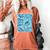 Blue Comic Book Blue Graphic Women's Comfort Colors T-Shirt Yam
