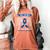 Blue Ribbon In Memory Of My Sister Colon Cancer Awareness Women's Comfort Colors T-Shirt Yam