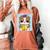 Bulldog Anime Pup Graduation Women's Comfort Colors T-Shirt Yam