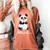 Cute Introvert Vibes – Panda Hello & Goodbye Women's Comfort Colors T-Shirt Yam