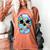 Frutiger Aero Aesthetic Tech Skull Computer Fishes Women's Comfort Colors T-Shirt Yam