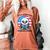 A Good Day To Read a Book Reading Eagle With American Flag Women's Comfort Colors T-Shirt Yam