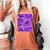 Purple Comic Book Purple Color Graphic Women's Comfort Colors T-Shirt Yam