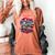 Retro Graphic Print With a Touch Of Nostalgia Women's Comfort Colors T-Shirt Yam Retro Graphic Print With a Touch Of Nostalgia Women's Comfort Colors T-Shirt Yam