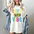 2000's Vibe Hip Hop Costume Early 2000s Party Nostalgia Women's Comfort Colors T-Shirt Ivory