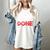 2018 Percent Done Senior Graduation Shirt Women's Comfort Colors T-Shirt Ivory