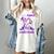 Alzheimer's Awareness I Wear Purple In Memory Of My Aunt Women's Comfort Colors T-Shirt Ivory