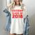 & Red Class Of 2018 Senior Graduation T Shirt Women's Comfort Colors T-Shirt Ivory