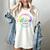 Anti Social Book Club Go Away I'm Reading Book Tie Dye Women's Comfort Colors T-Shirt Ivory