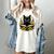 Cat For Women Book Lover Cute Cat And Book Women's Comfort Colors T-Shirt Ivory