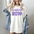 Class Of 2019 High School Graduation Purple Senior Women's Comfort Colors T-Shirt Ivory