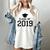 Class Of 2019 Shirt Graduation Gift Women's Comfort Colors T-Shirt Ivory