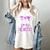 Class Of 2027 Senior Coquette Bow Messy Hair 26 Graduation Women's Comfort Colors T-Shirt Ivory
